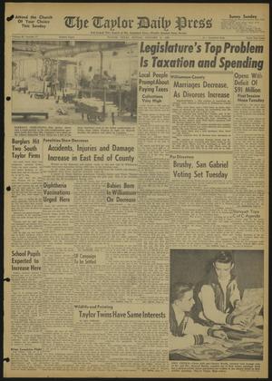 The Taylor Daily Press (Taylor, Tex.), Vol. 48, No. 17, Ed. 1 Sunday, January 8, 1961