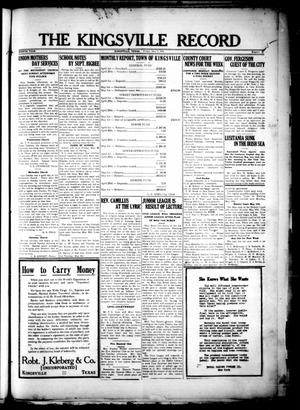 The Kingsville Record (Kingsville, Tex.), Vol. 8, No. 34, Ed. 1 Friday, May 7, 1915