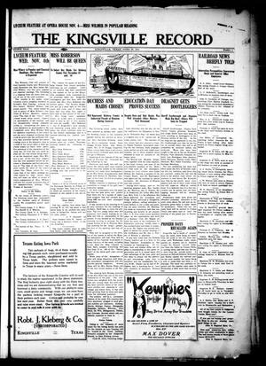 The Kingsville Record (Kingsville, Tex.), Vol. 8, No. 6, Ed. 1 Friday, October 30, 1914