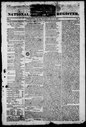 Texas National Register. (Washington, Tex.), Vol. 1, No. 34, Ed. 1, Thursday, July 31, 1845