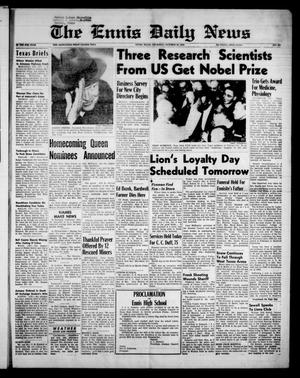 The Ennis Daily News (Ennis, Tex.), Vol. 67, No. 257, Ed. 1 Thursday, October 30, 1958