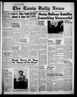 The Ennis Daily News (Ennis, Tex.), Vol. 67, No. 251, Ed. 1 Thursday, October 23, 1958
