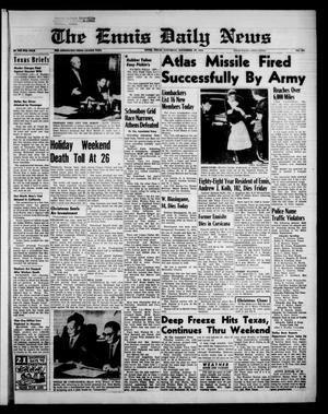The Ennis Daily News (Ennis, Tex.), Vol. 67, No. 282, Ed. 1 Saturday, November 29, 1958