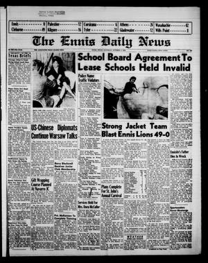 The Ennis Daily News (Ennis, Tex.), Vol. 67, No. 235, Ed. 1 Saturday, October 4, 1958