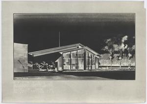 Primary view of object titled 'University Baptist Church, Abilene, Texas: Front View'.