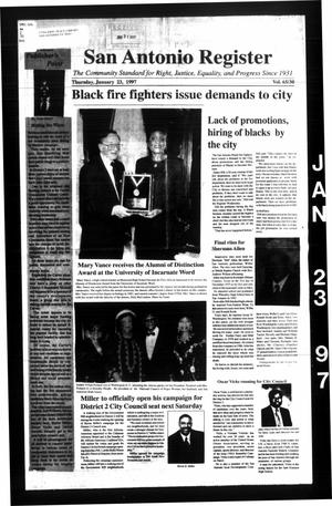 San Antonio Register (San Antonio, Tex.), Vol. 65, No. 30, Ed. 1 Thursday, January 23, 1997