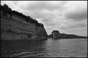 Primary view of object titled '[Photograph of Cliffside in Possum Kingdom Lake]'.