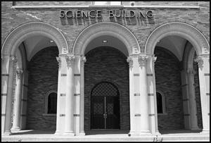 [Midwestern University Science Building Close-Up]