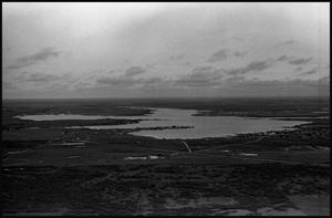 [Aerial View of Land and Large Body of Water]