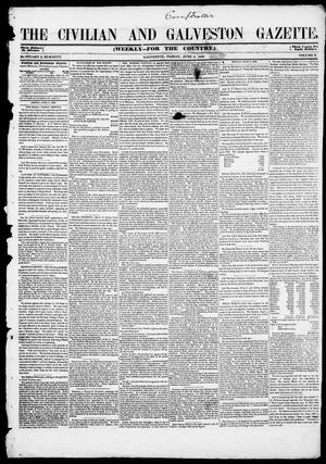 The Civilian and Galveston Gazette. (Galveston, Tex.), Vol. 10, Ed. 1, Friday, June 9, 1848
