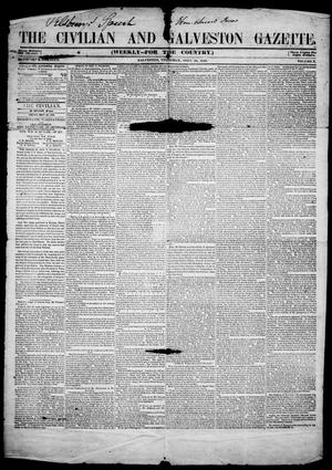 The Civilian and Galveston Gazette. (Galveston, Tex.), Vol. 10, Ed. 1, Thursday, September 28, 1848