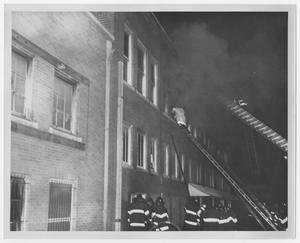 [Firefighters and a Smoking Building]