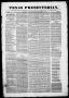 Thumbnail image of item number 1 in: 'Texas Presbyterian. (Houston, Tex.), Vol. 1, No. 28, Ed. 1, Saturday, September 25, 1847'.