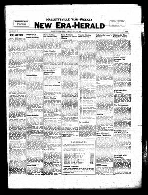 Primary view of object titled 'Hallettsville Semi-Weekly New Era-Herald (Hallettsville, Tex.), Vol. 67, No. 8, Ed. 1 Tuesday, October 31, 1939'.