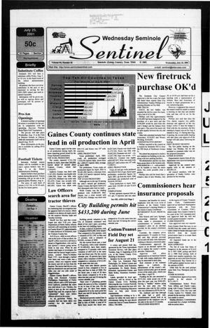 Seminole Sentinel (Seminole, Tex.), Vol. 94, No. 81, Ed. 1 Wednesday, July 25, 2001