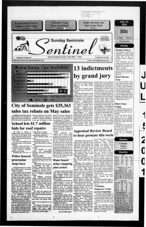 Seminole Sentinel (Seminole, Tex.), Vol. 94, No. 78, Ed. 1 Sunday, July 15, 2001