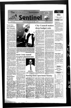 Primary view of object titled 'The Seminole Sentinel (Seminole, Tex.), Vol. 87, No. 65, Ed. 1 Wednesday, June 8, 1994'.