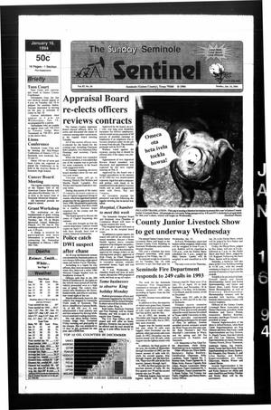 The Seminole Sentinel (Seminole, Tex.), Vol. 87, No. 24, Ed. 1 Sunday, January 16, 1994