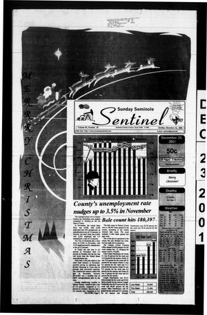 Seminole Sentinel (Seminole, Tex.), Vol. 95, No. 20, Ed. 1 Sunday, December 23, 2001