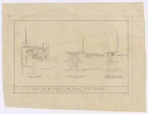 Primary view of object titled 'Radford Hotel, Abilene, Texas: Plans for an Annex to the Tourist Hotel Building, Floor Plan'.