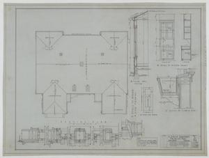 Primary view of object titled 'Pope Duplex, Abilene, Texas: Roofing Plan'.