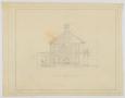 Technical Drawing: Oldham Residence, Abilene, Texas: North Elevation