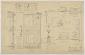 Primary view of object titled 'Sheppard Residence, Abilene, Texas: Elevations and Fireplace'.