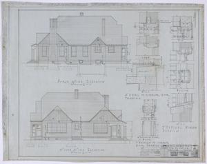 Over Residence, Abilene, Texas: Elevations and Details