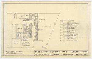 Green Oaks Nursing Home, Abilene, Texas: Food Service Equipment Arrangement Plan