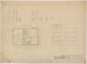 McMurry College President's Home, Abilene, Texas: Second Floor and Roof Plans
