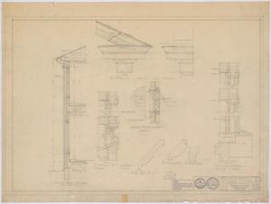 Primary view of object titled 'McMurry College President's Home, Abilene, Texas: Framework and Wall Section'.
