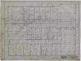 Technical Drawing: Settles' Hotel, Big Spring, Texas: Basement Floor Plan