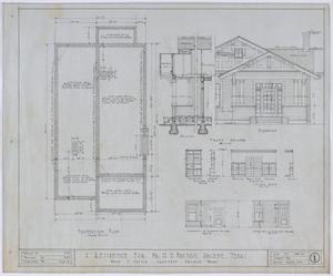 Primary view of object titled 'Paxton Residence, Abilene, Texas: Foundation Plan'.