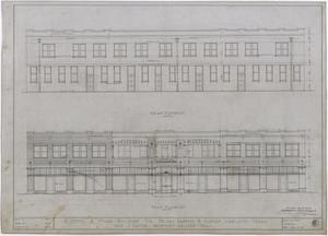 Primary view of object titled 'Radford Hotel, Abilene, Texas: Front and Rear Elevation'.