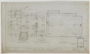 Primary view of object titled 'Sayles Residence, Abilene, Texas: Foundation and Roof Plans'.