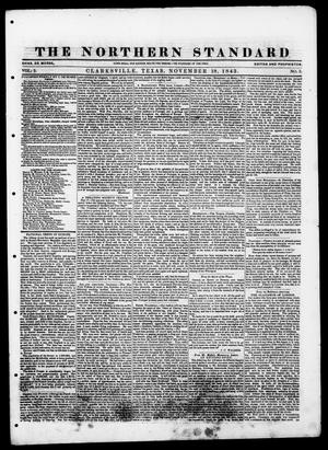 Primary view of object titled 'The Northern Standard. (Clarksville, Tex.), Vol. 2, No. 3, Ed. 1, Saturday, November 18, 1843'.