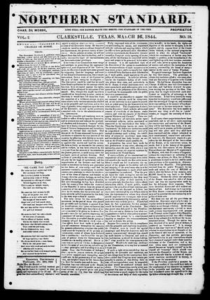 The Northern Standard. (Clarksville, Tex.), Vol. 2, No. 18, Ed. 1, Saturday, March 16, 1844