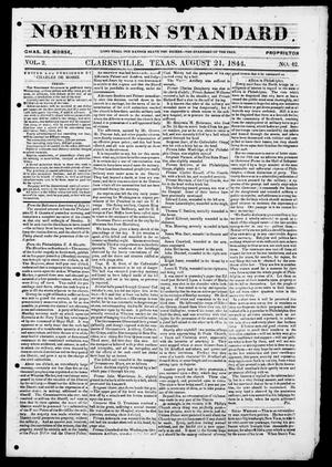 The Northern Standard. (Clarksville, Tex.), Vol. 2, No. 42, Ed. 1, Wednesday, August 21, 1844