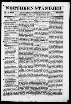 The Northern Standard. (Clarksville, Tex.), Vol. 2, No. 46, Ed. 1, Wednesday, September 25, 1844