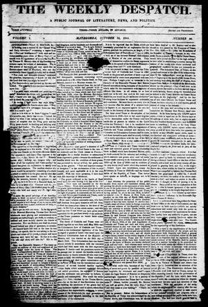 The Weekly Despatch. (Matagorda, Tex.), Vol. 1, No. 44, Ed. 1, Saturday, October 12, 1844