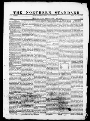 Primary view of The Northern Standard. (Clarksville, Tex.), Vol. 3, No. 28, Ed. 1, Saturday, July 12, 1845