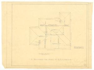 Primary view of object titled 'Ely Residence, Abilene, Texas: Roof Plan'.