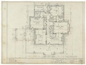 Primary view of object titled 'Bacon Residence, Abilene, Texas: First Floor Plan'.