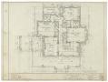 Technical Drawing: Bacon Residence, Abilene, Texas: First Floor Plan