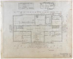 Primary view of object titled 'Mitchell County Courthouse: First Floor Layout'.