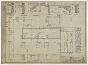 Primary view of object titled 'Abilene State Hospital Dormitory, Abilene, Texas: Footing and Foundation Plan'.