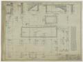 Primary view of Abilene State Hospital Dormitory, Abilene, Texas: Footing and Foundation Plan