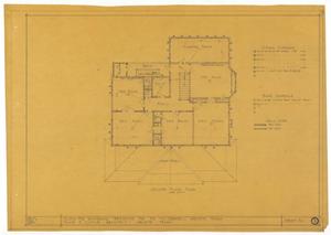 Primary view of object titled 'Campbell Residence Remodel, Abilene, Texas: Second Floor Plan'.