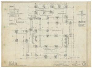 Primary view of object titled 'Bacon Residence, Abilene, Texas: Foundation Plan'.