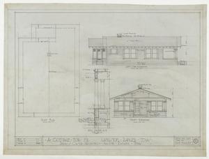 Primary view of object titled 'Langston Residence, Ranger, Texas: Cottage, Roof'.